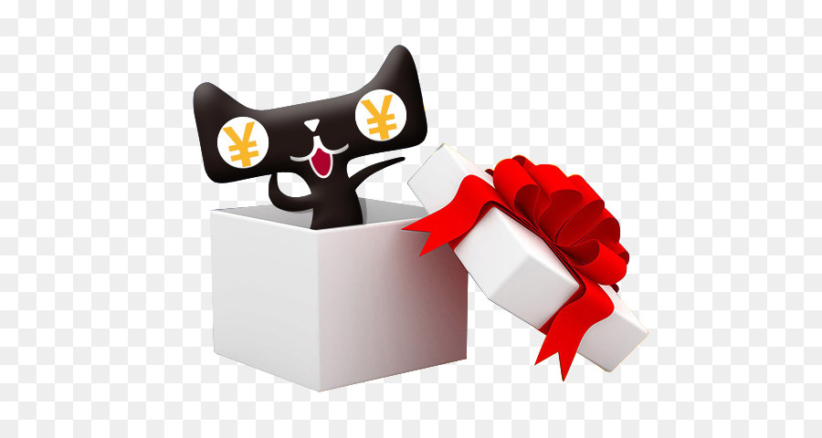 Chat Dans Une Boîte Cadeau，Cadeau PNG