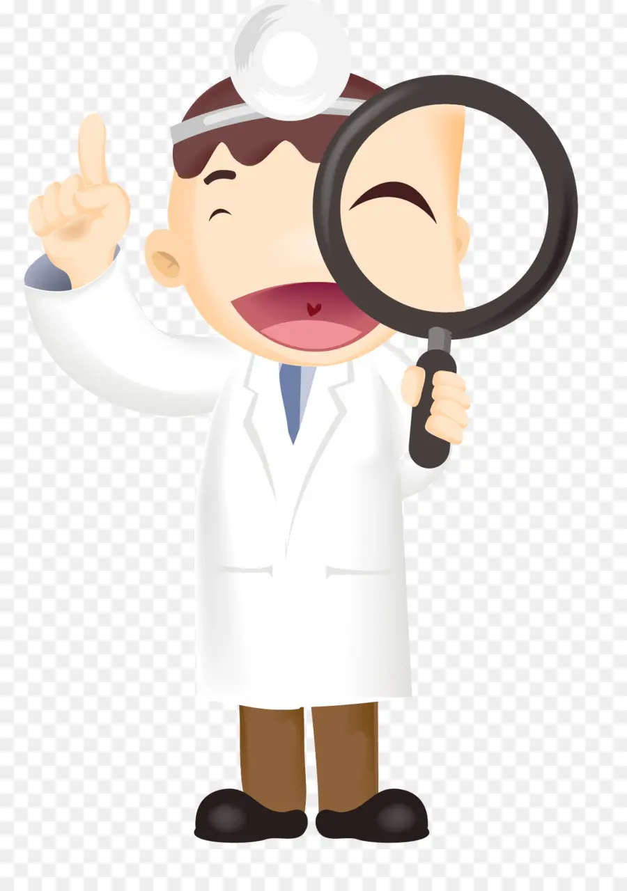 Docteur De Dessin Animé，Loupe PNG