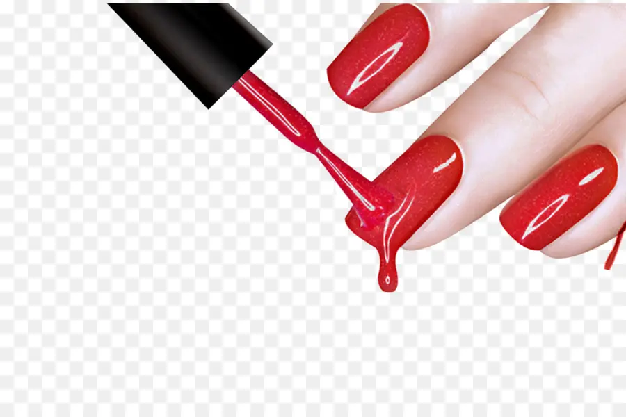 Vernis à Ongles Rouge，Manucure PNG