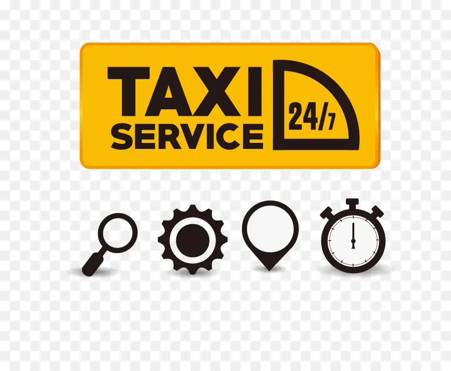 Service De Taxis，24h 24 Et 7j 7 PNG