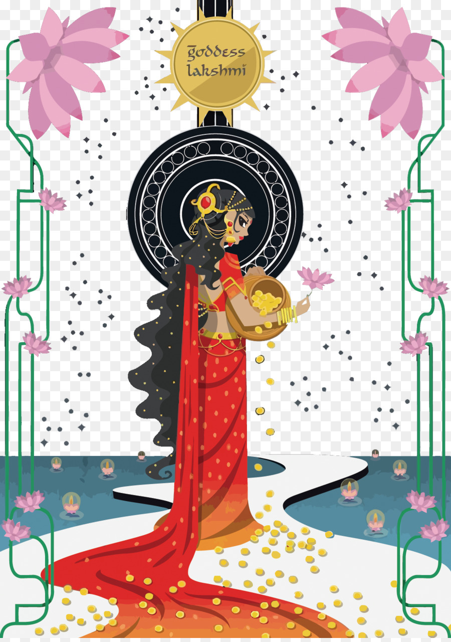 Déesse Lakshmi，Hindou PNG