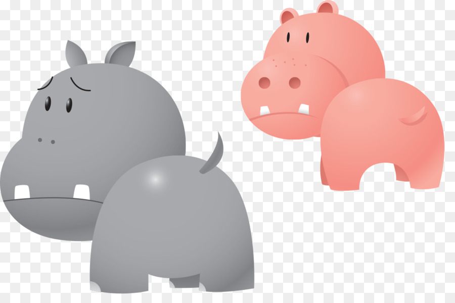 Hippopotame，Dessin Animé PNG