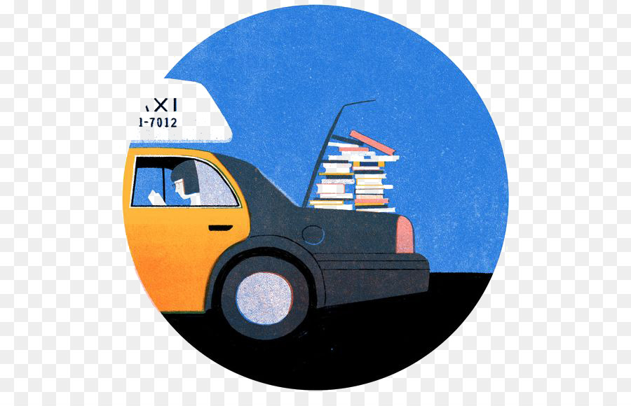 Taxi Avec Des Livres，Livres PNG