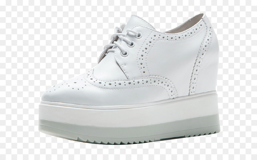 Chaussure à Plateforme，Blanc PNG