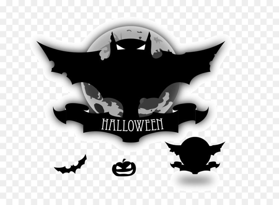 Chauve Souris D'halloween，Lune PNG