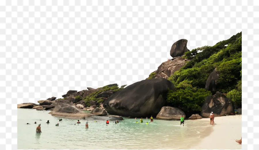 Plage，Roches PNG