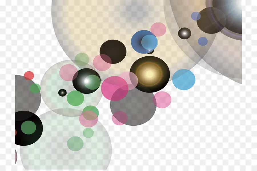 Cercles Colorés，Bulles PNG