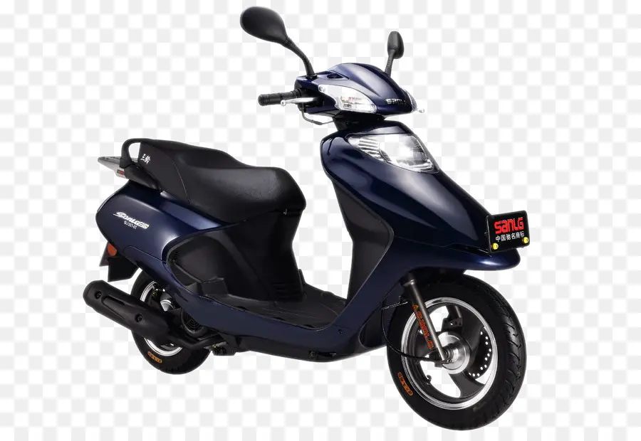 Trottinette Bleue，Moto PNG