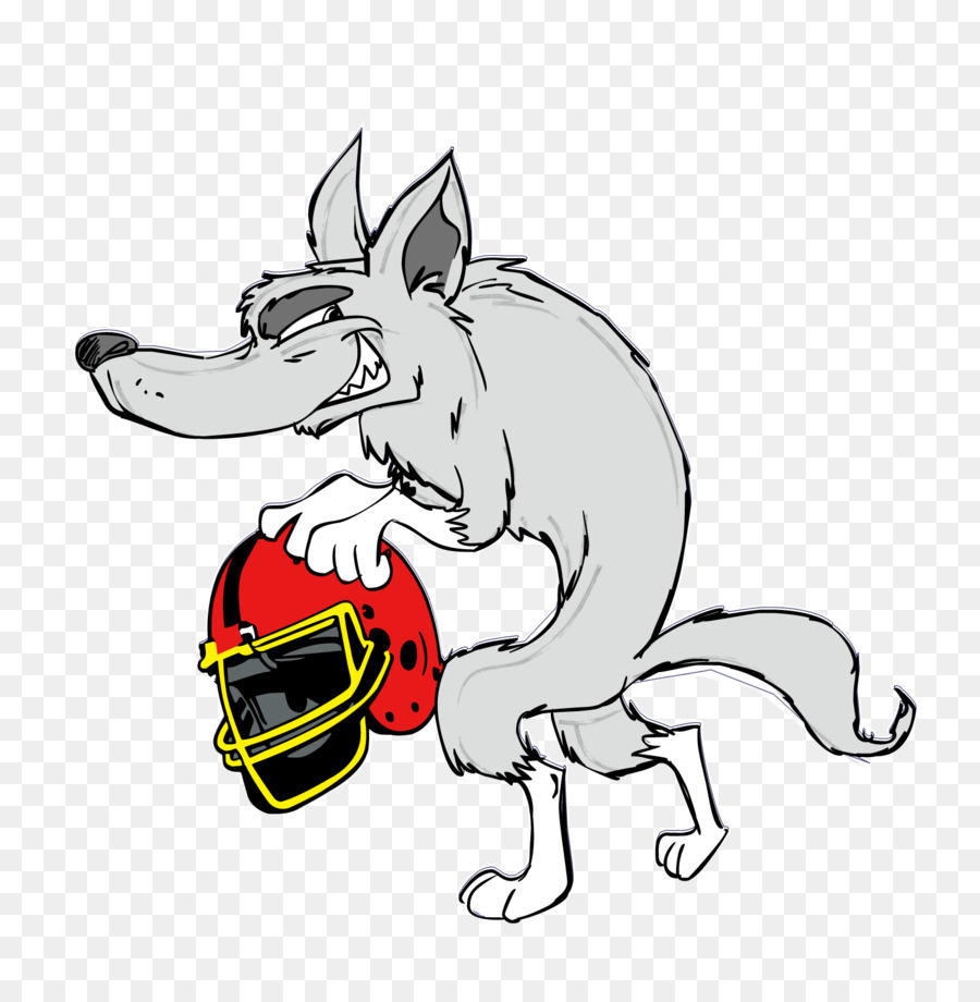 Loup Avec Casque，Football PNG