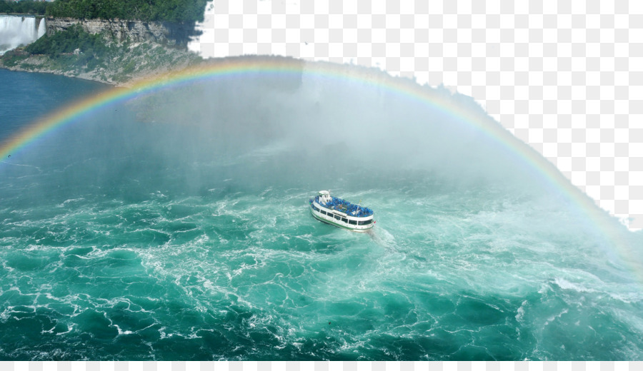 Bateau Et Arc En Ciel，Eau PNG