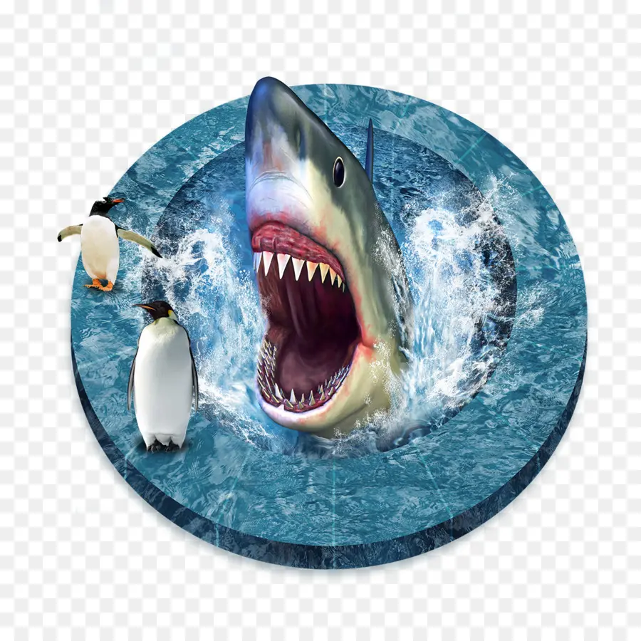 Requin，Autocollant Mural PNG