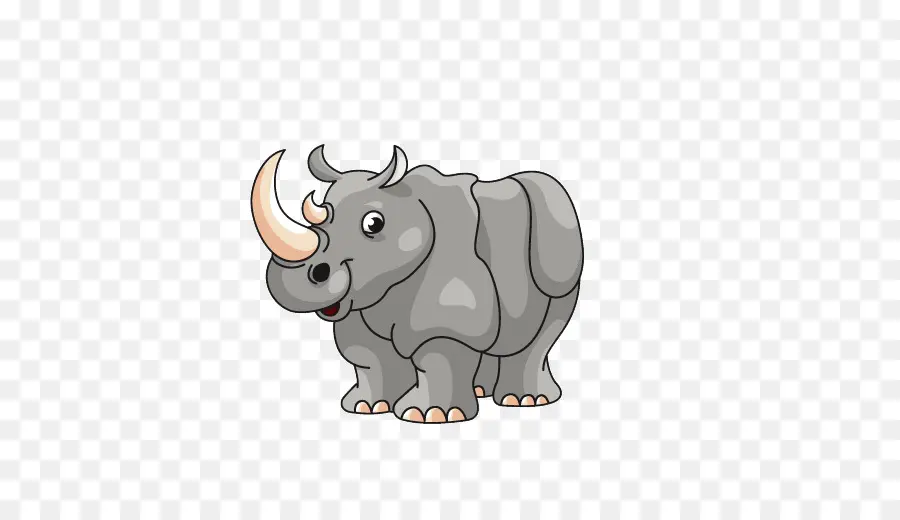 Dessin Animé Rhinocéros，Corne PNG