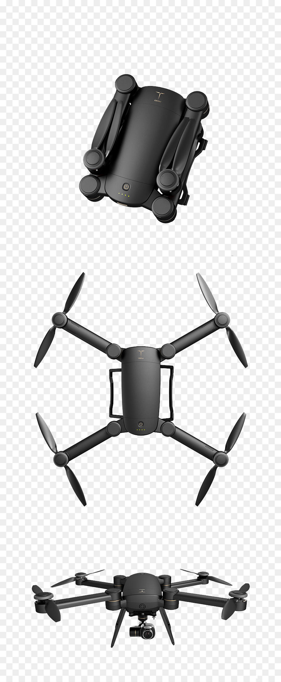 Drone Noir，Quadricoptère PNG