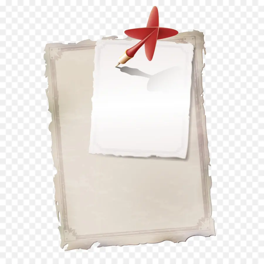 Papier Et épingle，Note PNG