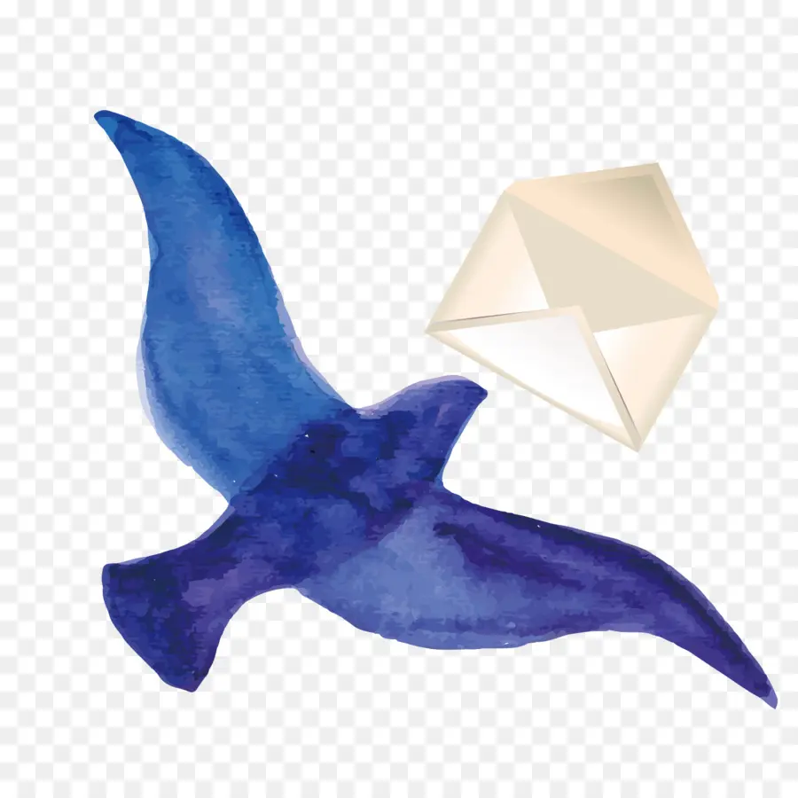 Oiseau Bleu，Enveloppe PNG