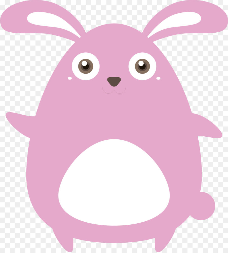 Lapin Rose，Dessin Animé PNG