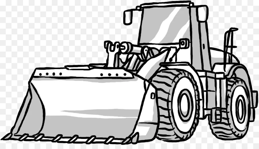 Noir Et Blanc，Bulldozer PNG