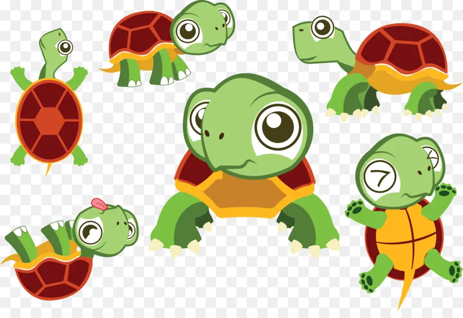 Tortues De Dessin Animé，Mignon PNG