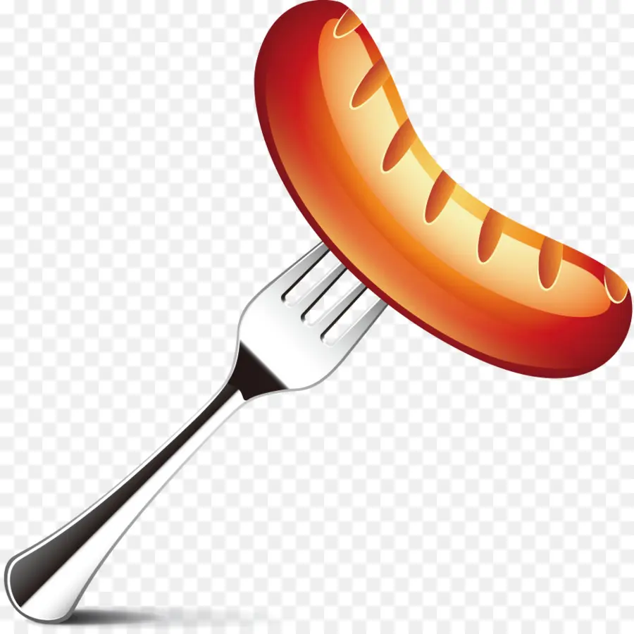 Saucisse，Fourchette PNG