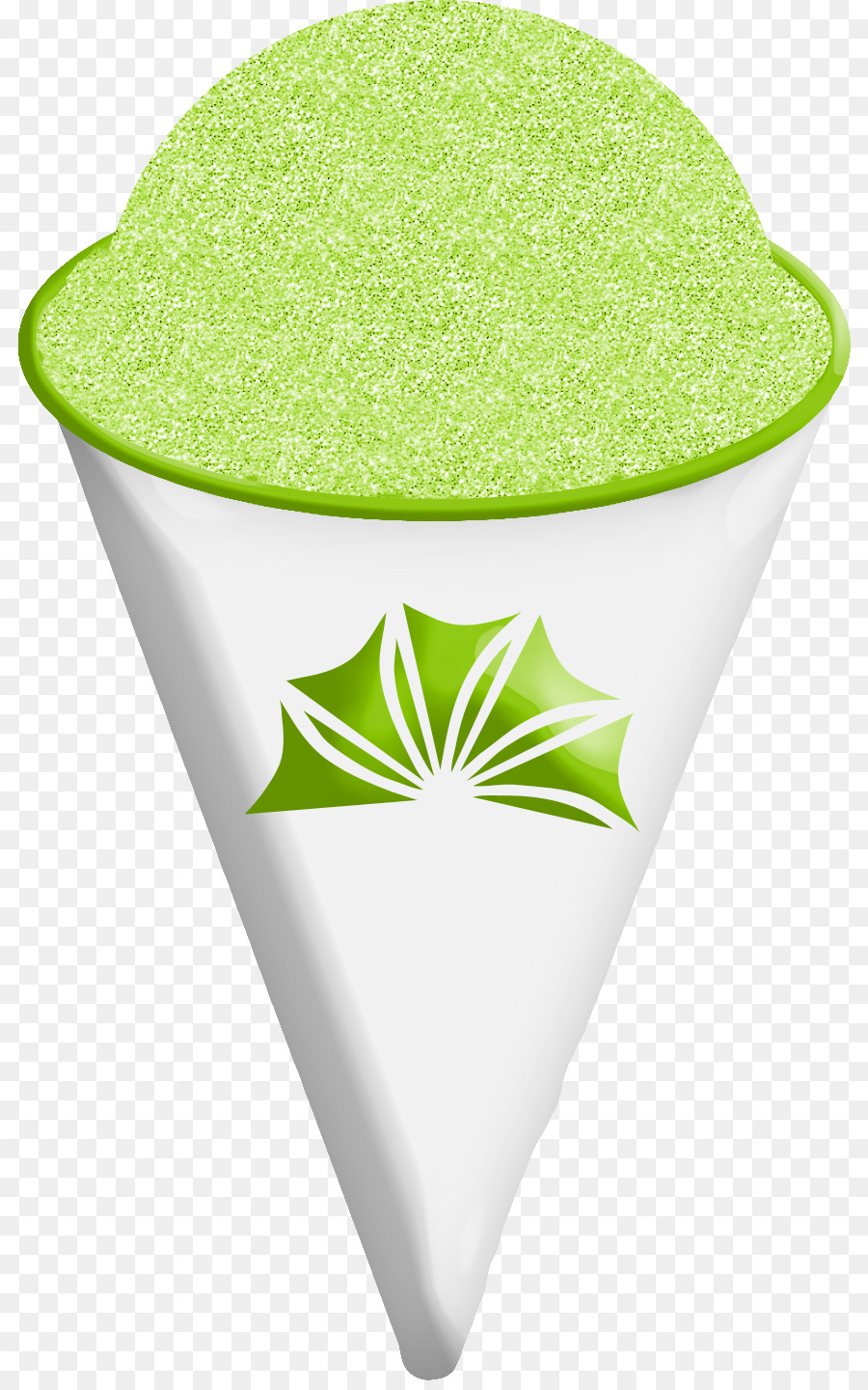 Cône De Neige Vert，Glace PNG