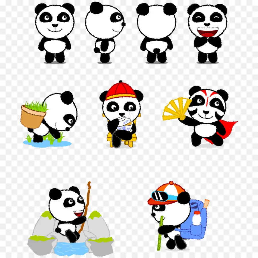 Panda Géant，Mignonnerie PNG