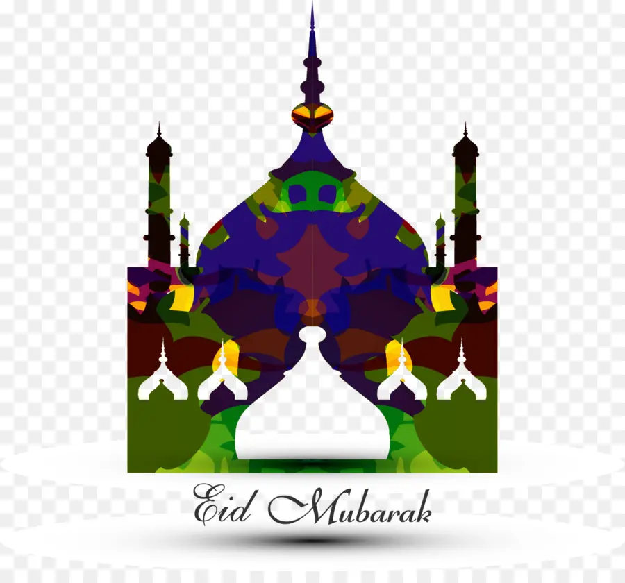 Mosquée，Eid Moubarak PNG