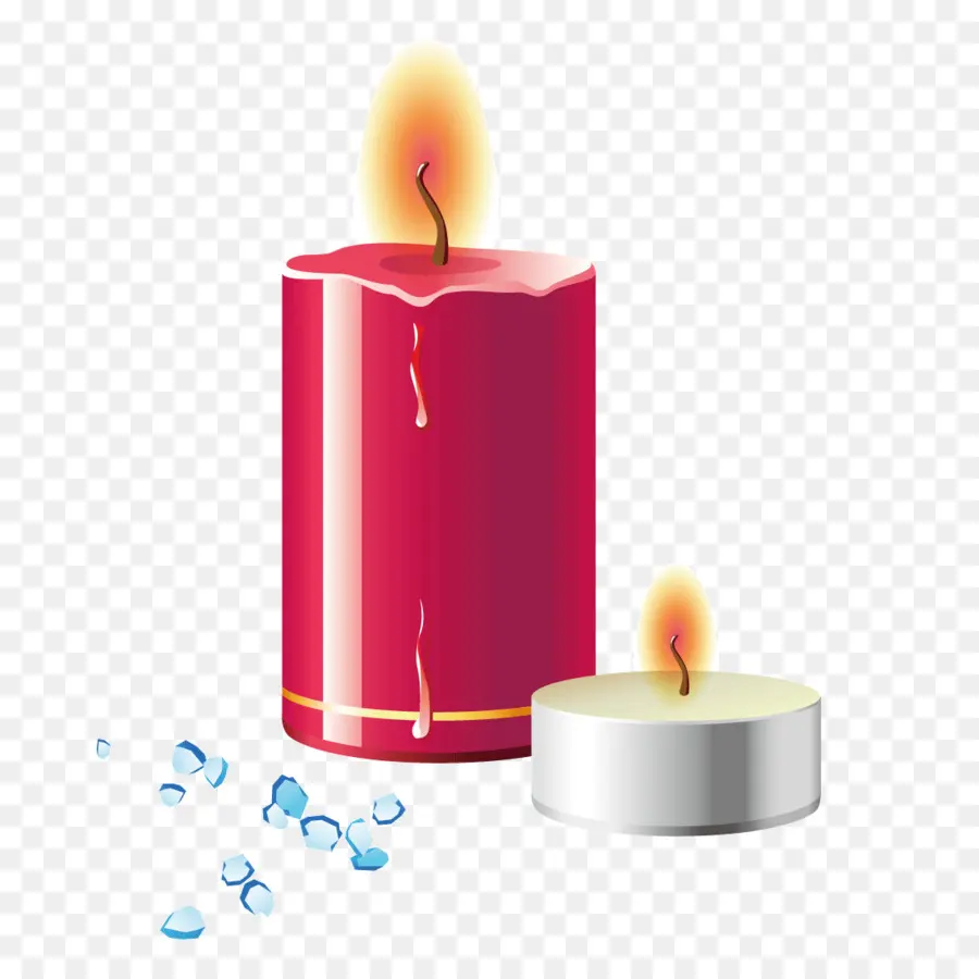 Bougies Rouges，Flamme PNG