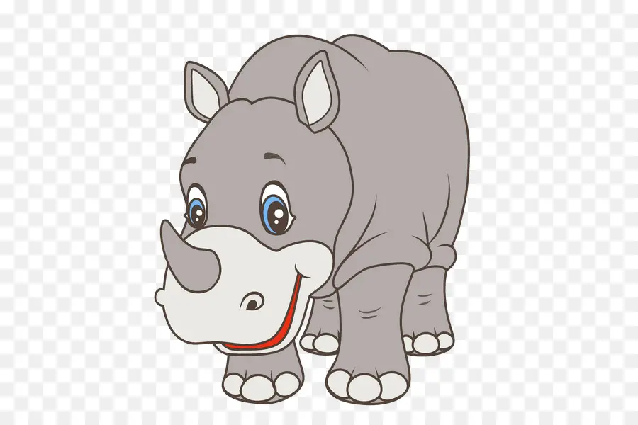 Rhinocéros，Hippopotame PNG
