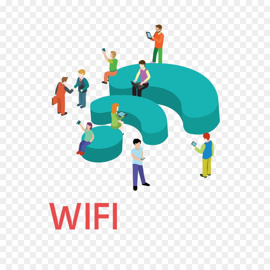 Symbole Wi Fi，Personnes PNG