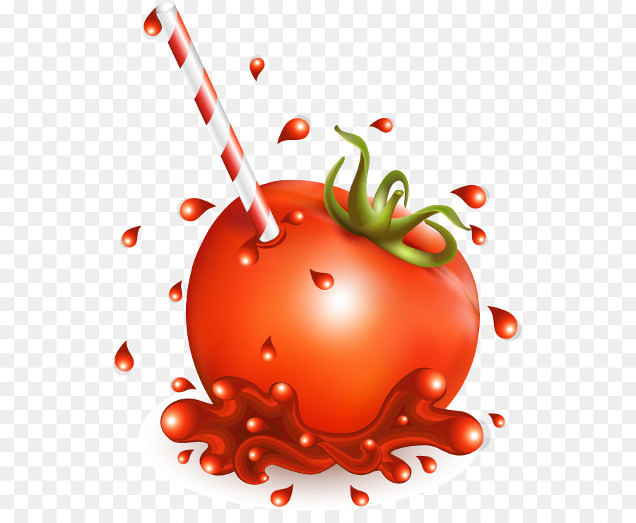 Jus De Tomate，Paille PNG