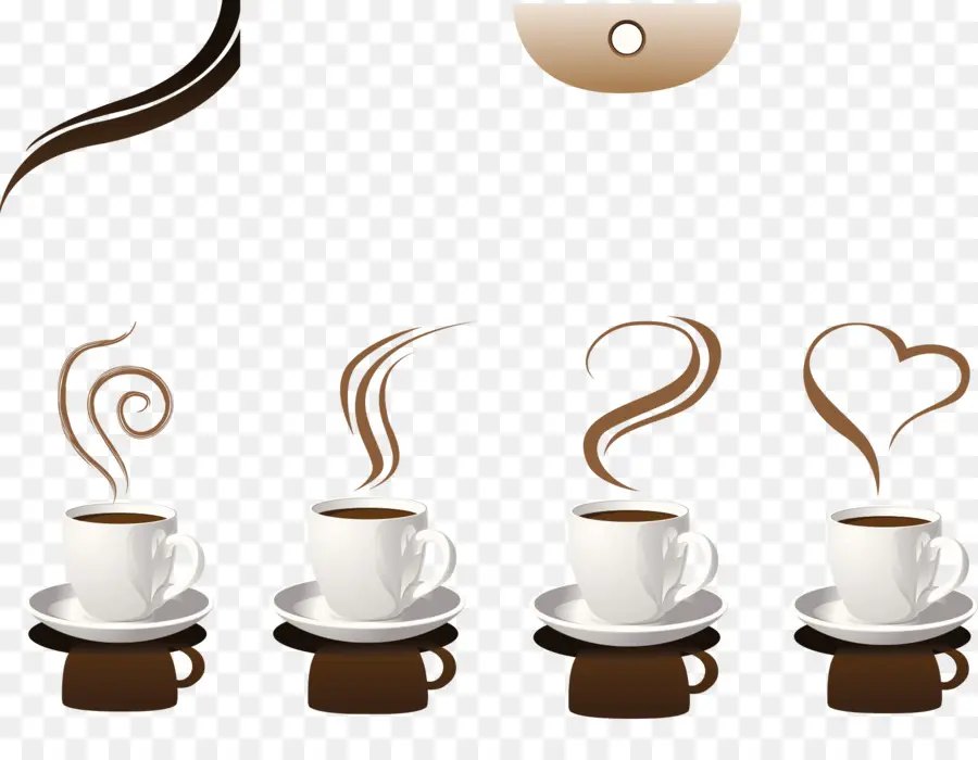 Tasses à Café，Vapeur PNG