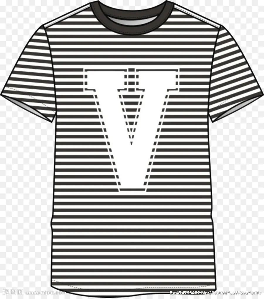 T Shirt，Rayé PNG