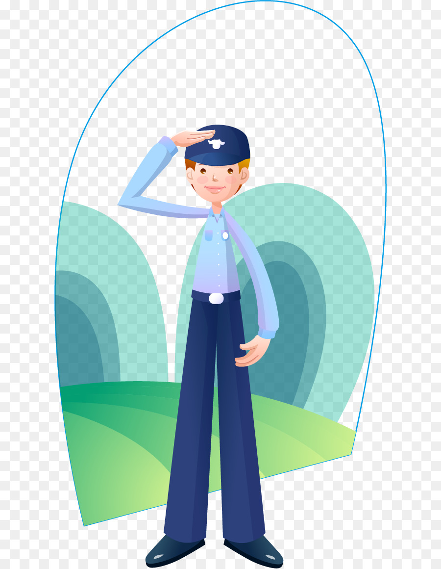 Dessin Animé，Officier De Police PNG