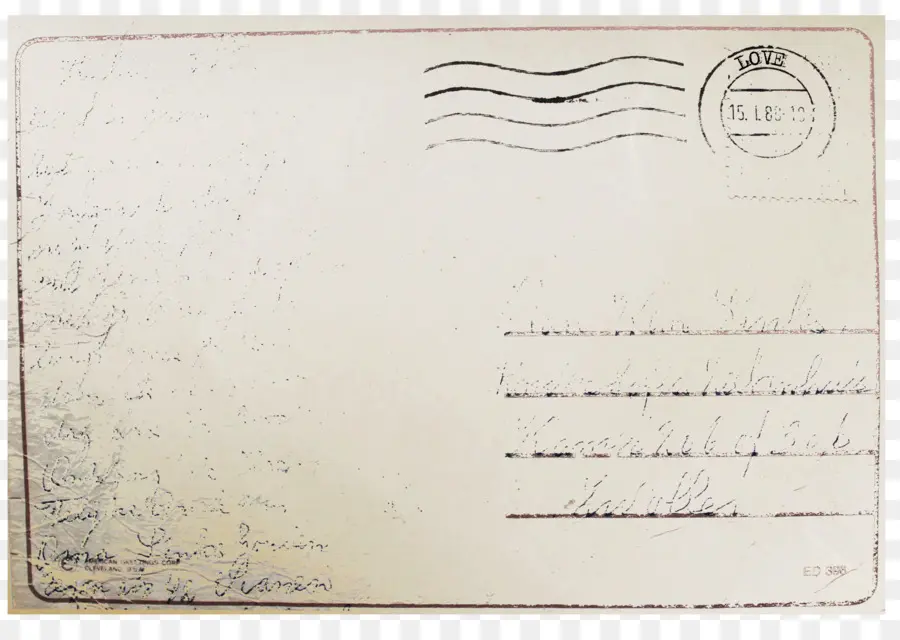 Carte Postale Vintage，Mail PNG