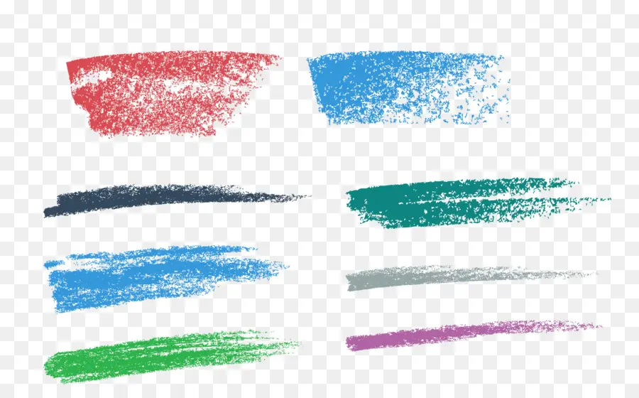 Coups De Pinceau Colorés，Texture PNG