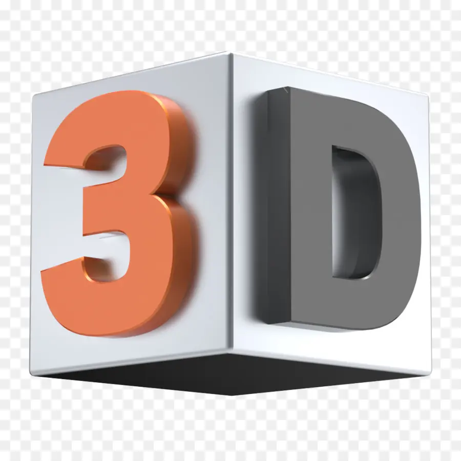 Texte 3d，Cube PNG