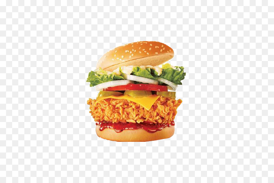 Burger Au Poulet，Sandwich PNG