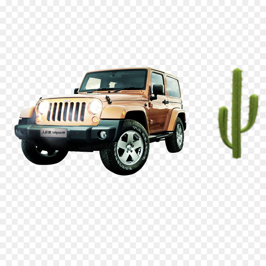 Jeep Et Cactus，Vus PNG