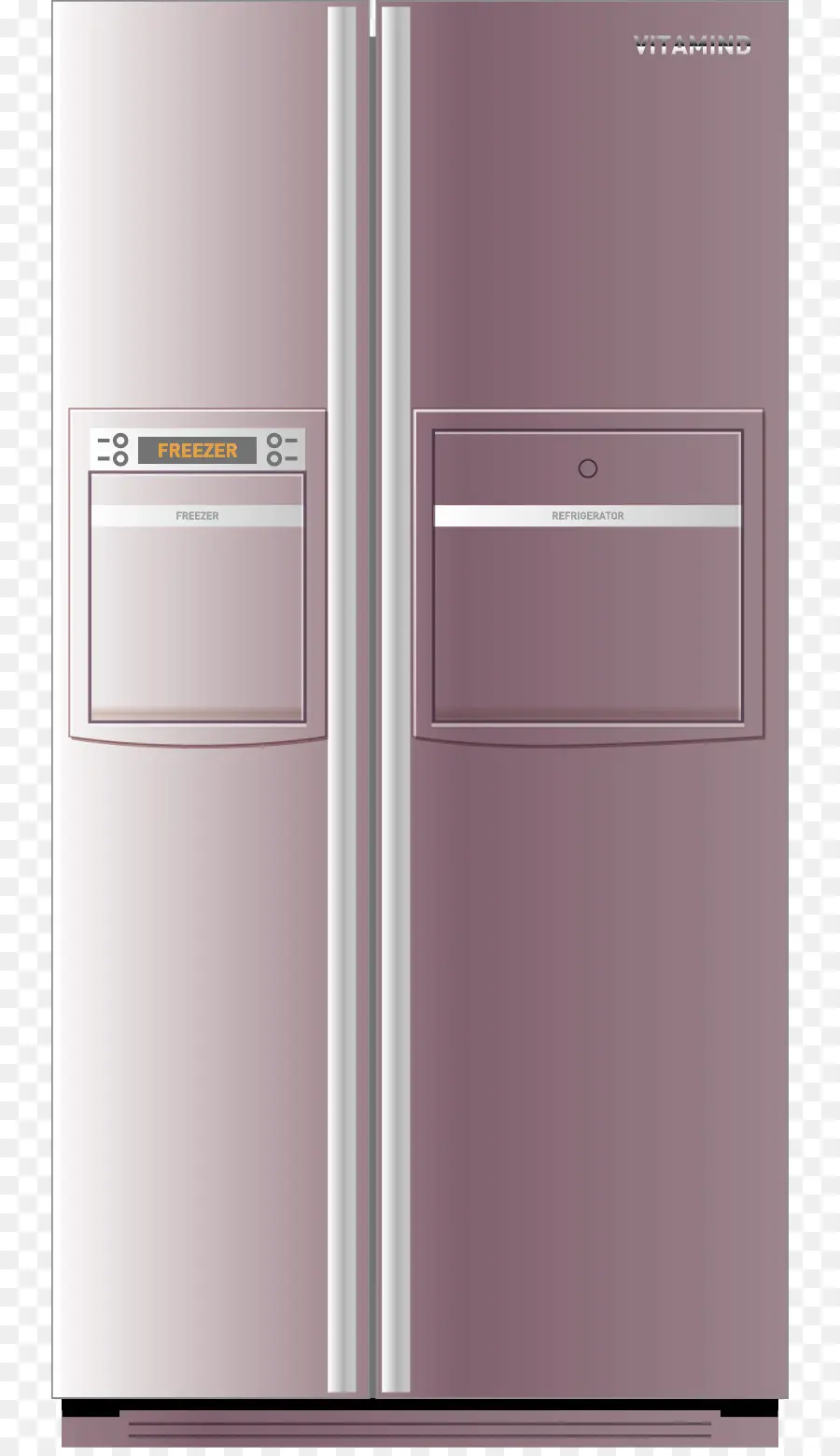 Réfrigérateur，Violet PNG