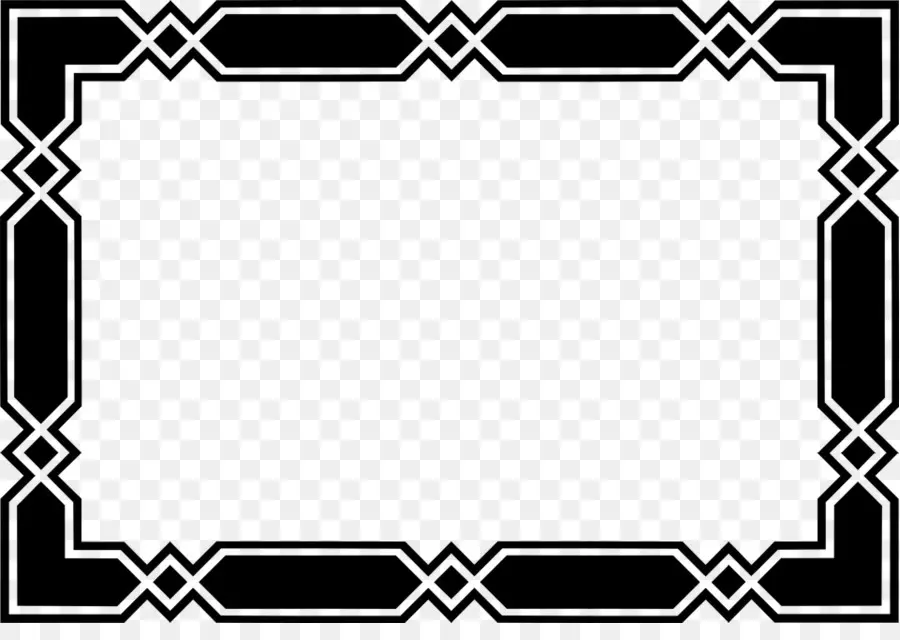 Borders Et Cadres，Noir Et Blanc PNG