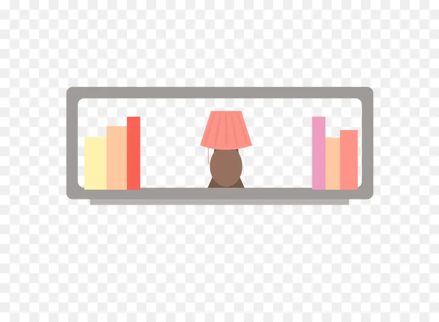 Bibliothèque Avec Lampe，Livres PNG