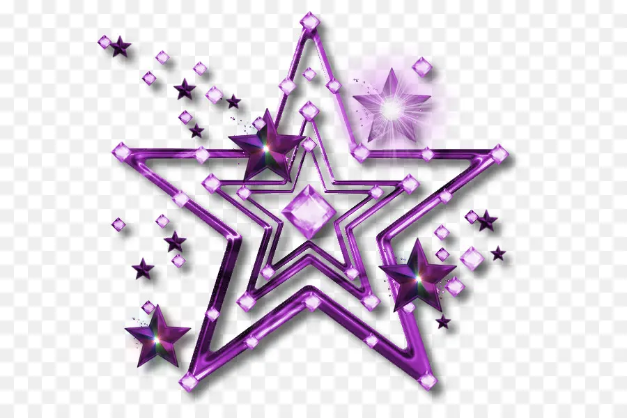 étoile，Violet PNG