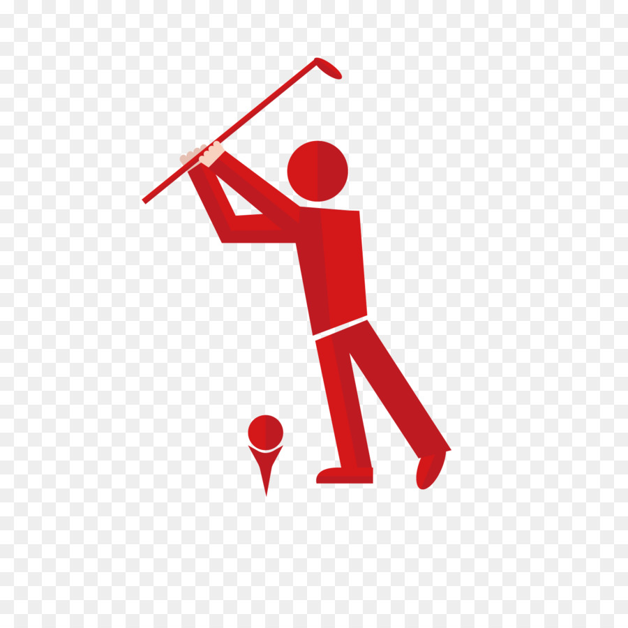 Golfeur Rouge，Golf PNG