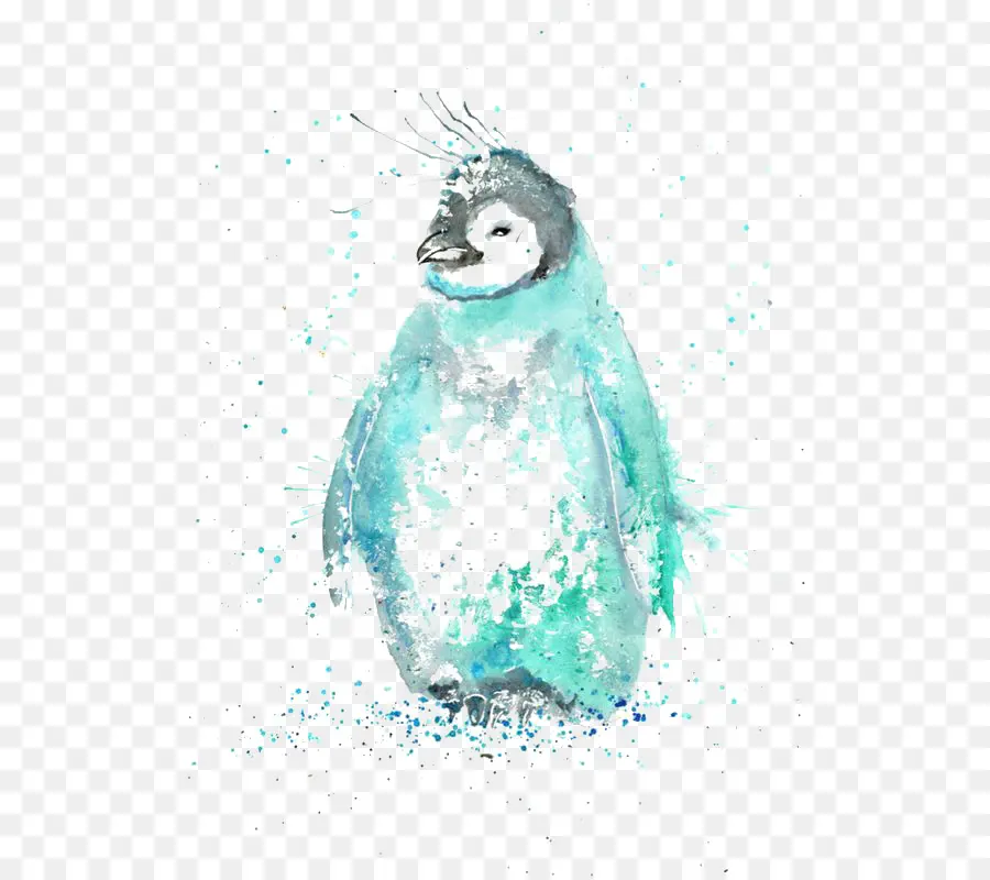 Pingouin，Peinture à L Aquarelle PNG