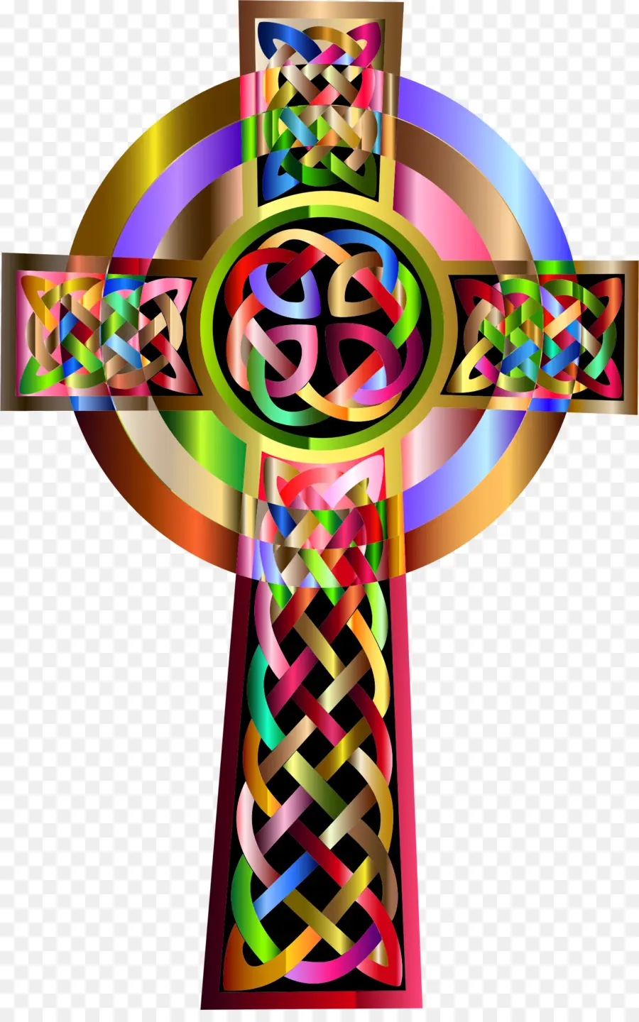 Croix Celtique，Coloré PNG