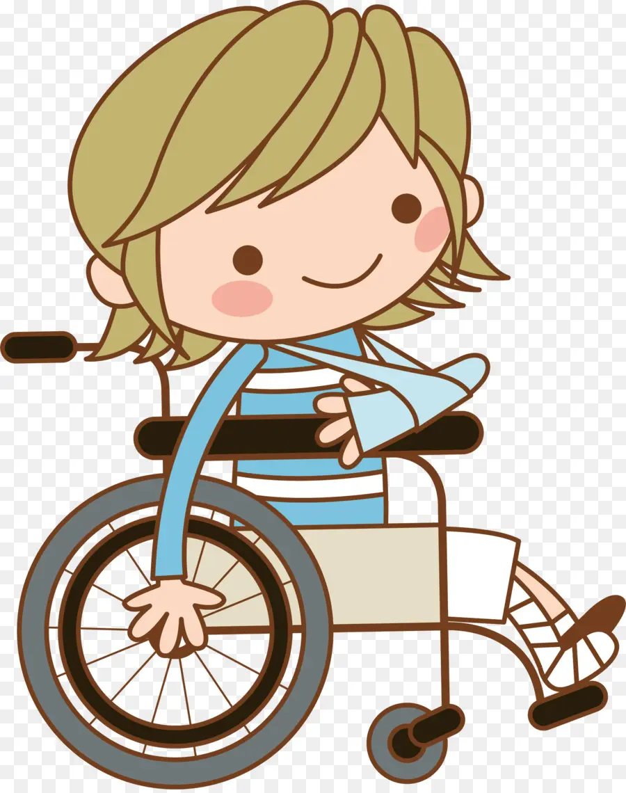 Enfant En Fauteuil Roulant，Invalidité PNG