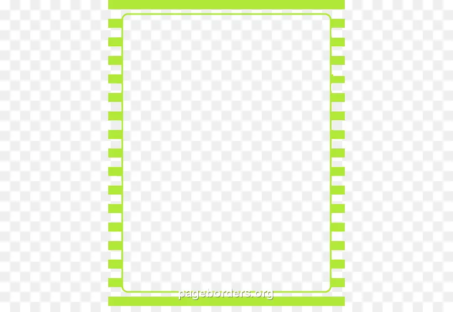 Bordure Rayée Verte，Modèle PNG