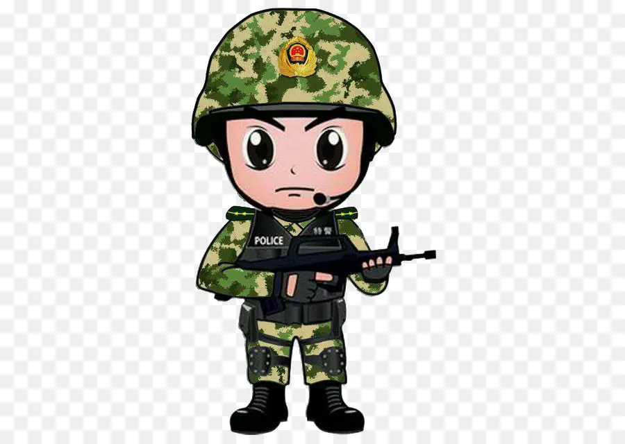 Soldat De Dessin Animé，Camouflage PNG