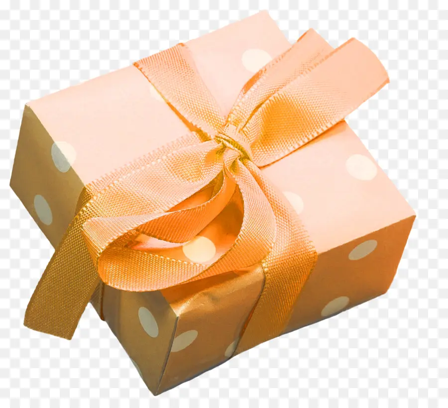 Coffret Cadeau à Pois，Présent PNG