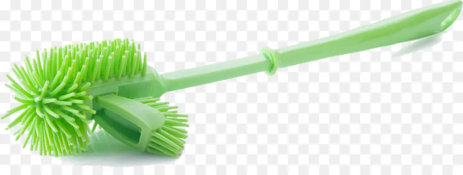 Brosse De Toilette Verte，Salle De Bain PNG